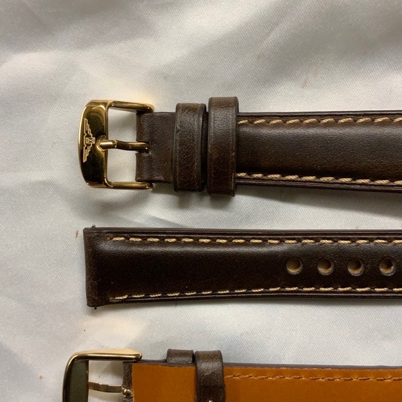 Top Grain Longines Leather Watch Strap - Picture 4 of 6